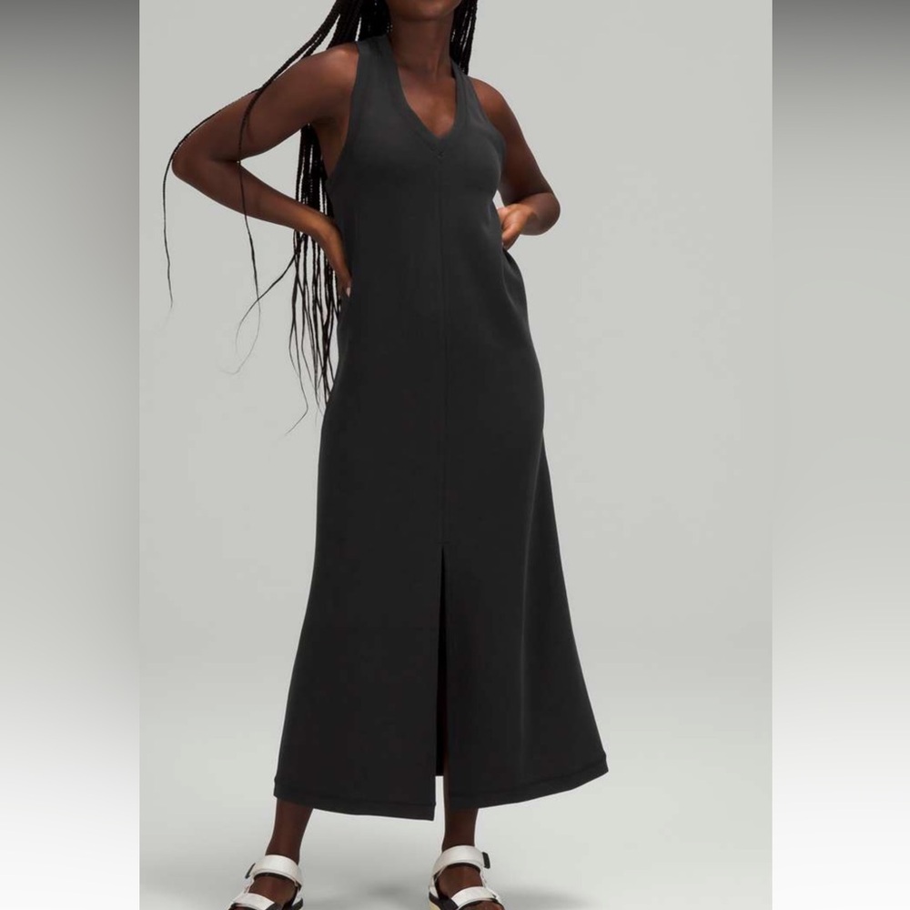 Lululemon Ease of it All V-Neck Midi Dress Softstreme Size S